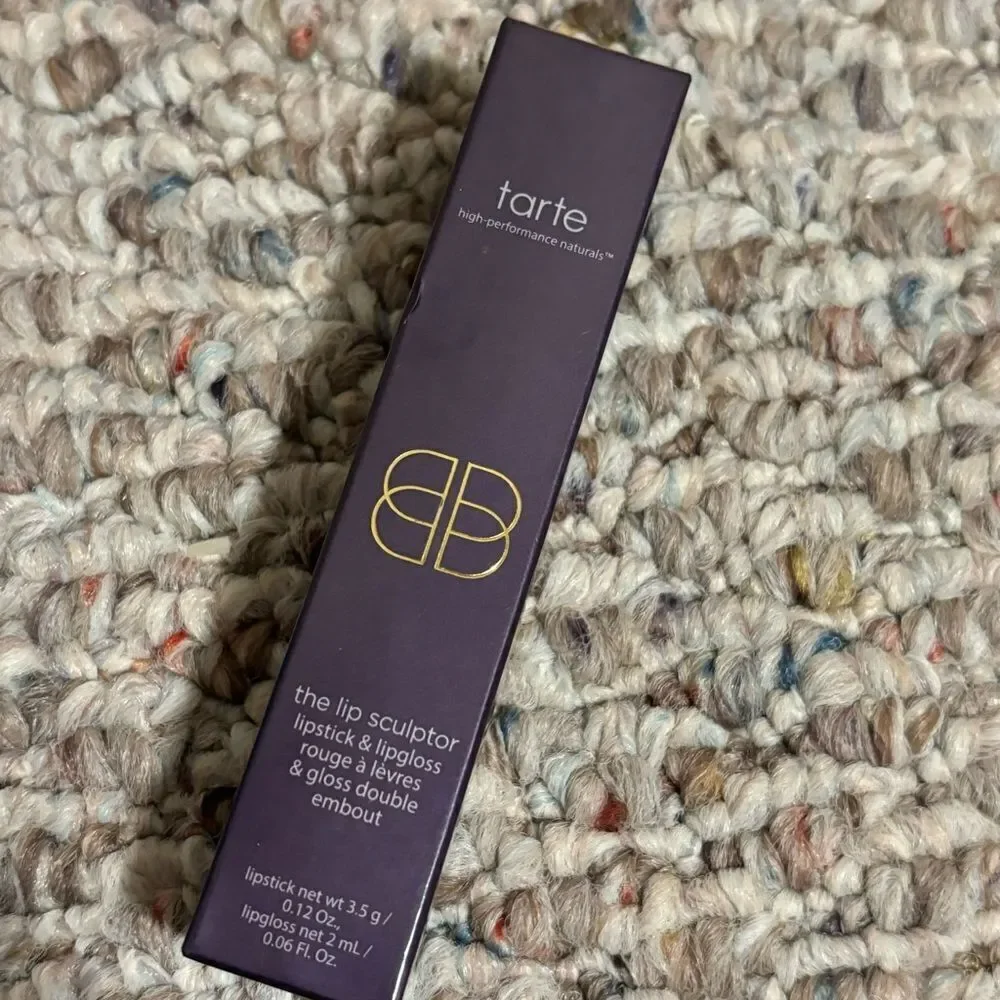 NWT Tarte The Lip Sculptor Lipstick Lip Gloss Combo- Color Jam RARE